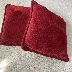 Red pillows